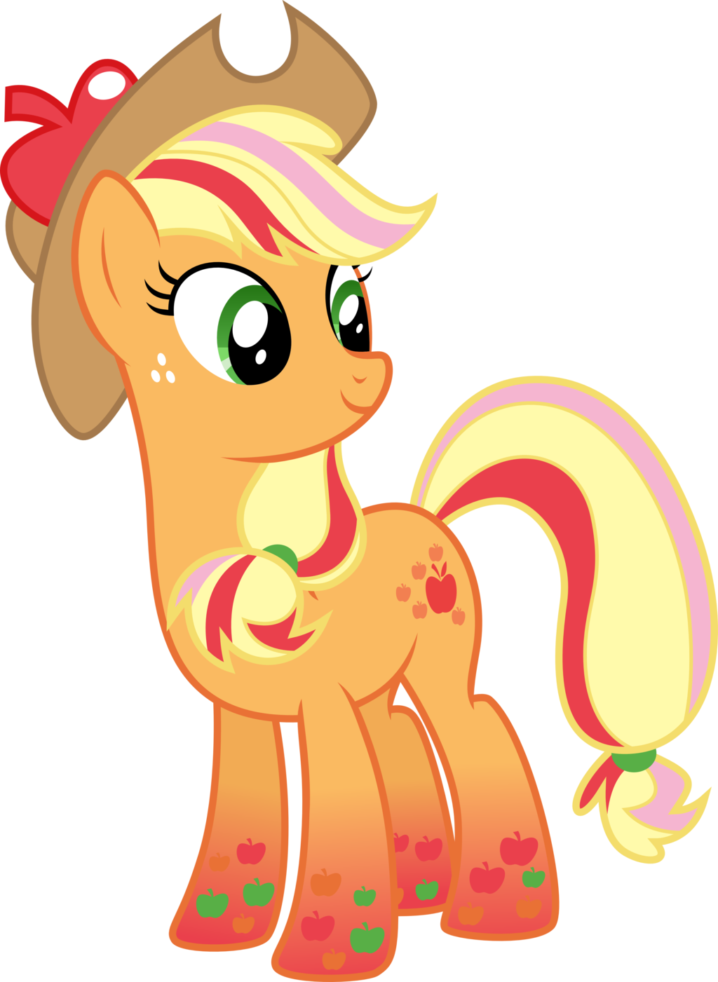 Rainbow Power Applejack By Drakizora Rainbow Power - Little Pony Friendship Is Magic (1024x1401)