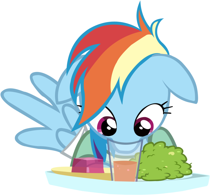 Rainbow Dash Rarity Twilight Sparkle Pinkie Pie Applejack - Rainbow Dash Eating Vector (900x867)