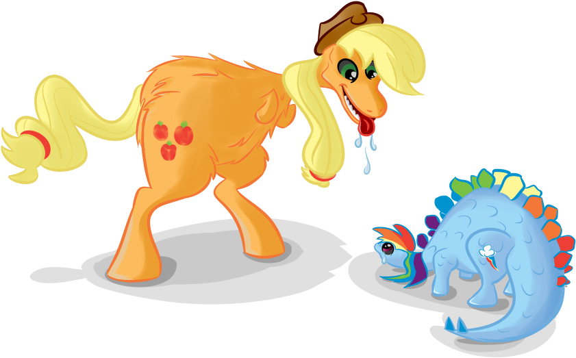 Nuclearsuplexattack, Dinosaur, Imminent Vore, Pre-vore, - Rainbow Dash Dinosaur (900x540)