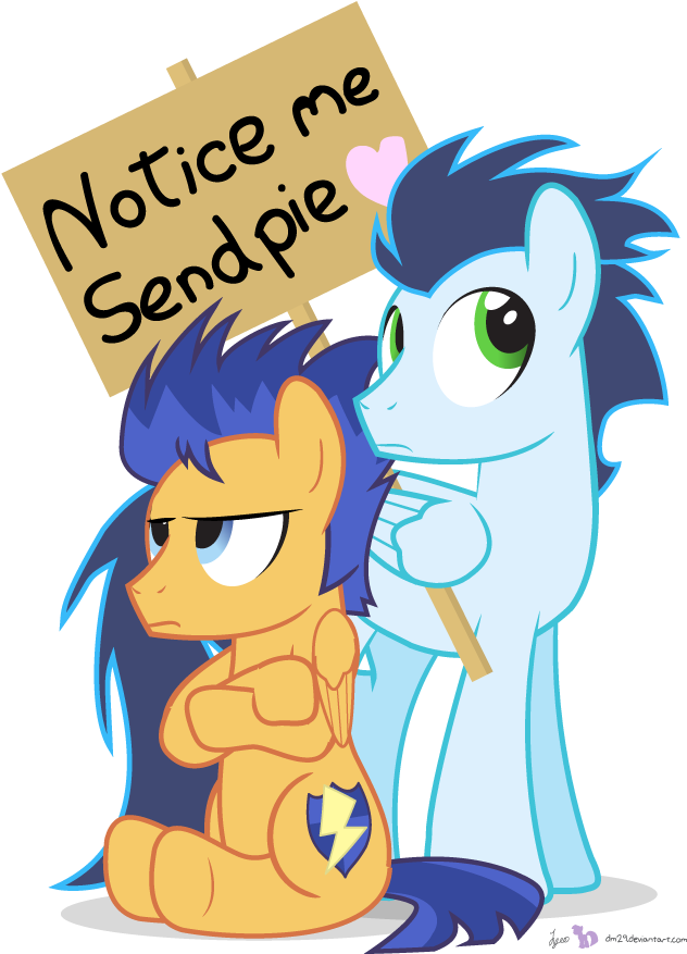 Notice Me Sendpie Rarity Rainbow Dash Twilight Sparkle - Flash Sentry And Soarin (675x960)