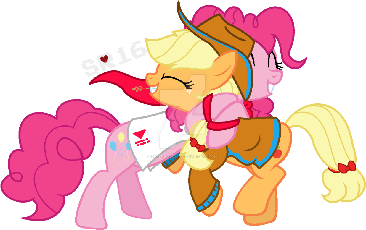 Applejack And Pinkie Pie Cousins - Papyrus (1280x815)