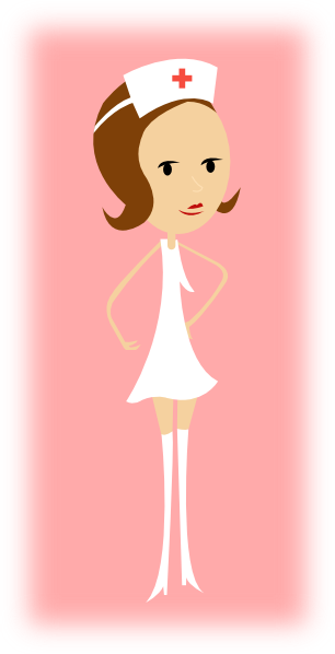 Pink Nurse Clip Art (306x598)