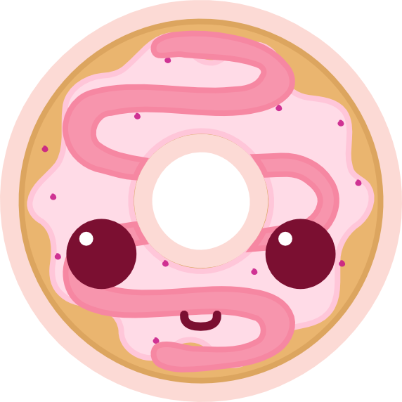Dd Doughnut - Cute Donuts Png (572x572)