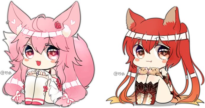 Chibi Sitting Cm - Anime Chibi Girl Sitting (800x461)