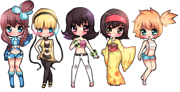 Image - Pokemon Gym Leaders Chibi (769x390)