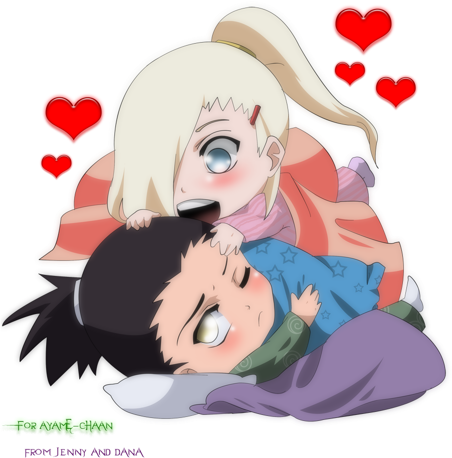 Anime - Shikamaru And Ino Chibi (900x990)