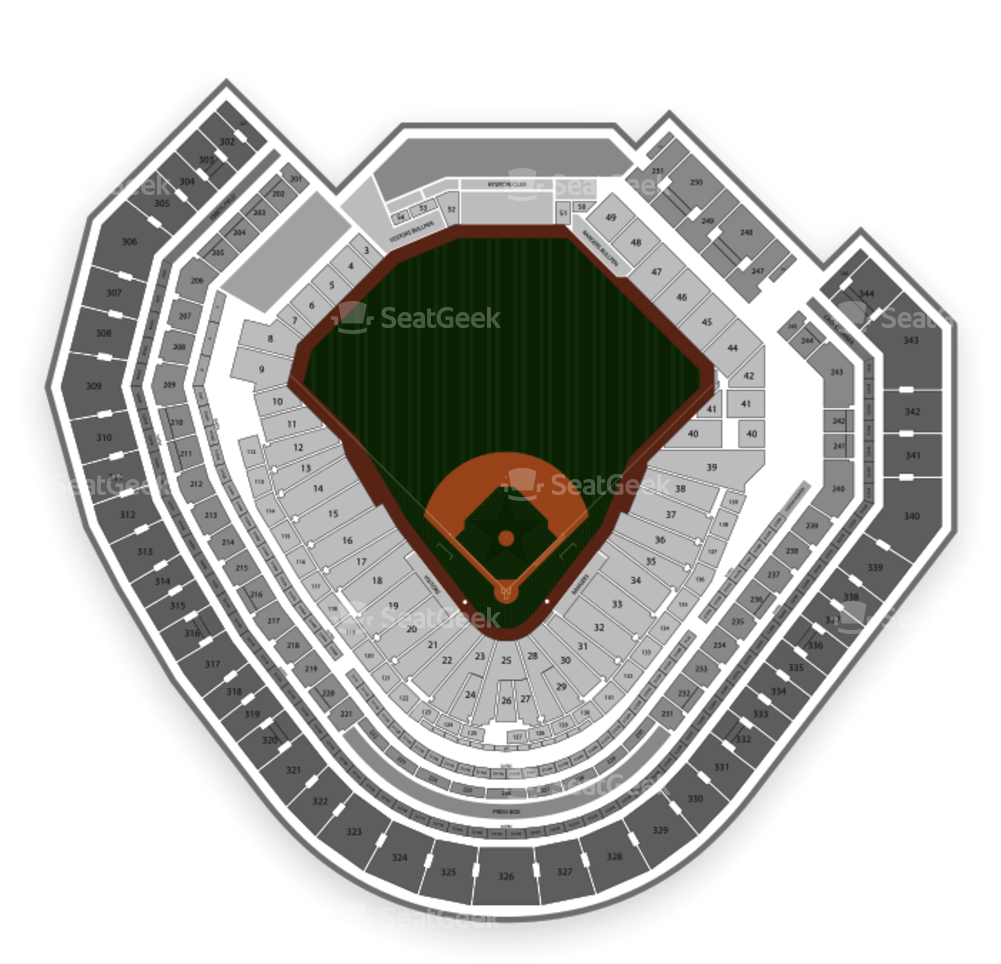 Texas Rangers Seating Chart - Globe Life Park In Arlington (1000x1000)