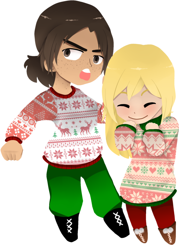 Ugly Sweaters By Hella-saiko - Cartoon (1024x1331)