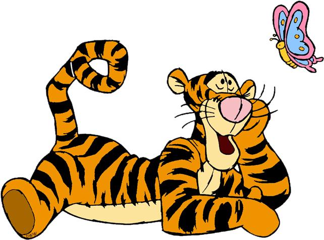 Tiiger Clipart Real Tiger - Tigger Gif (650x494)