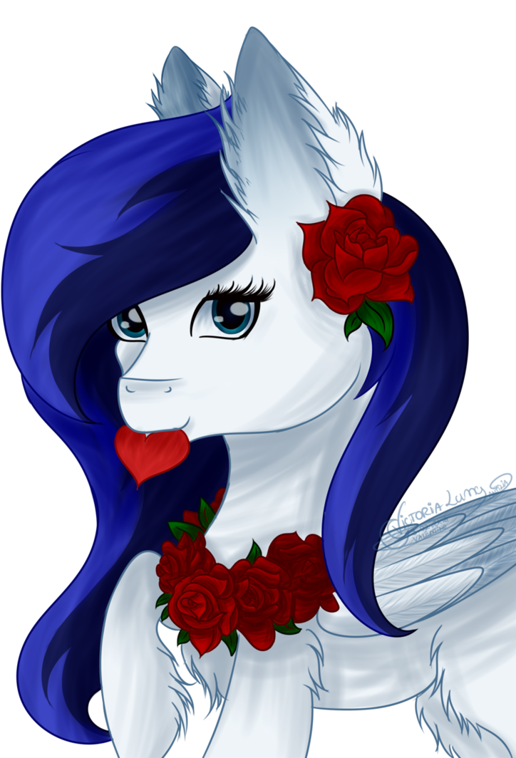 Happy Valentines Day~ By Victoria-luna - Illustration (752x1063)