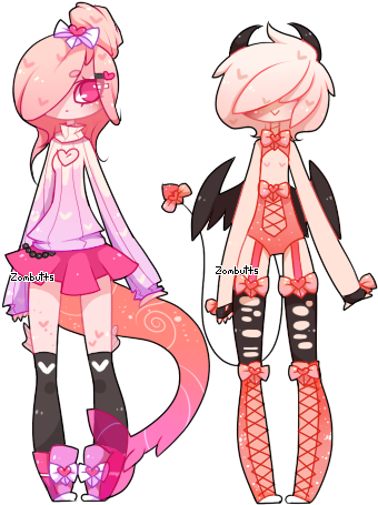 Valentine's Day Adopts - Anime Valentines Day Outfit (354x464)