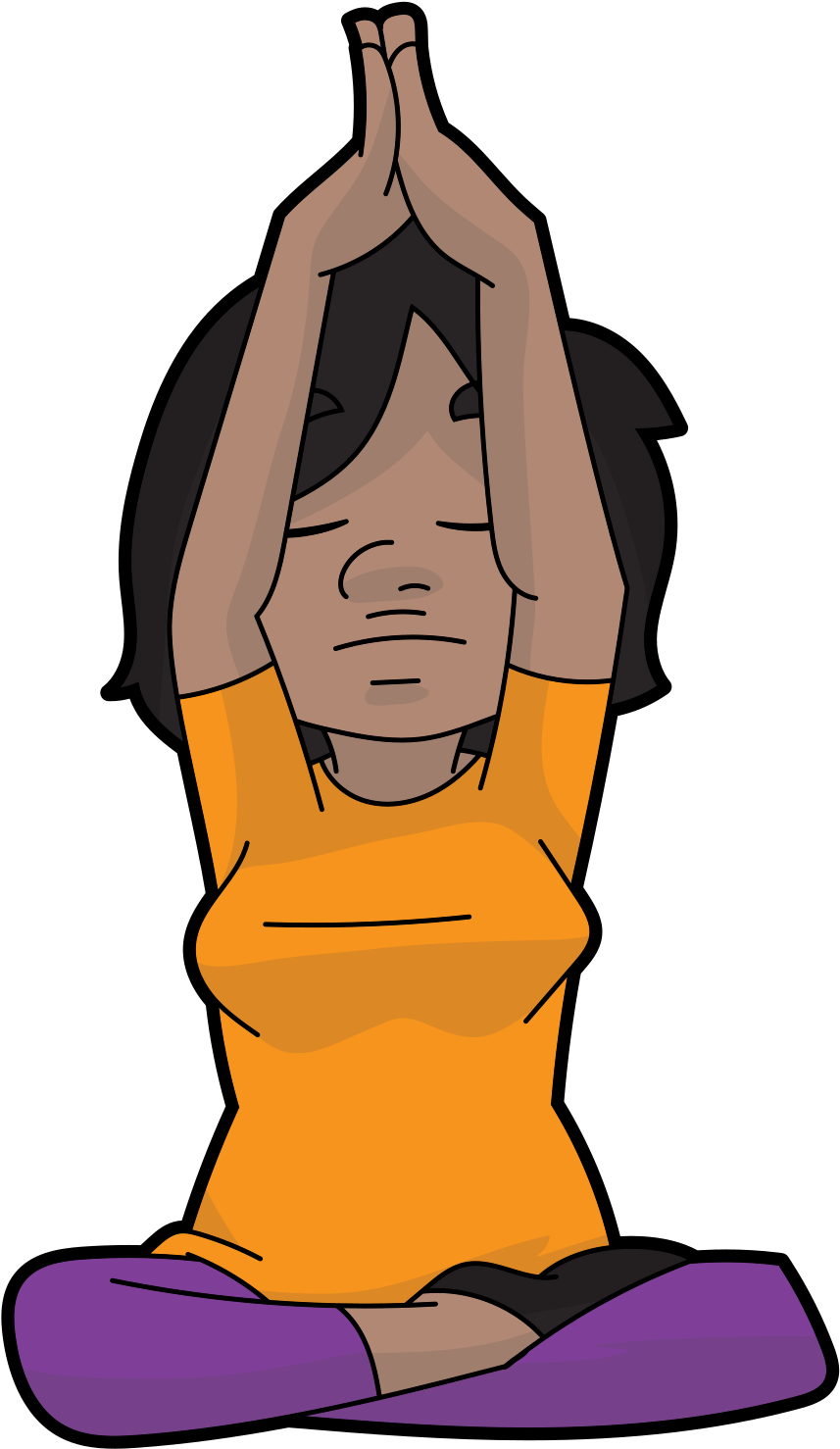 Black Cartoon Woman Meditation Master - Wikimedia Commons (1000x1728)