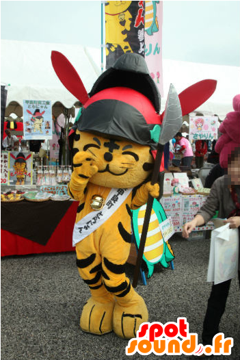 Toranyan Mascot, Orange And Black Tiger With A Big - Mascot (600x600)