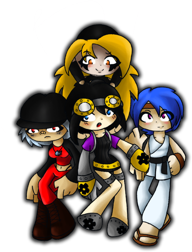 My Big Four By Cheekyrobot - Cartoon (720x960)