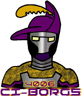 The Team With Our Mascot Porthos And The 2015 Robot, - Cartoon (320x439)