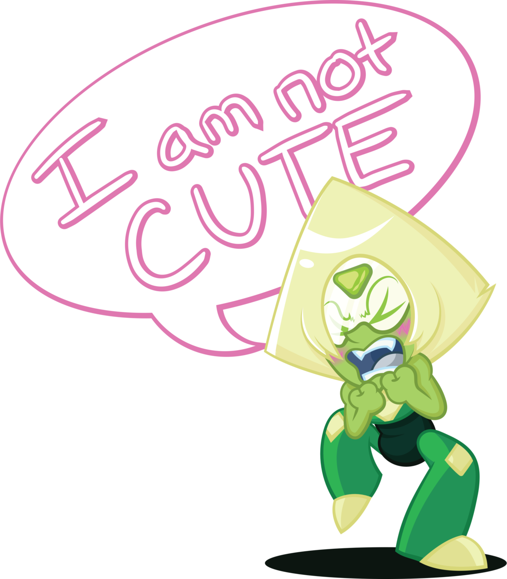Beach City Bugle - Steven Universe Peridot I Am Not Cute (1024x1171)
