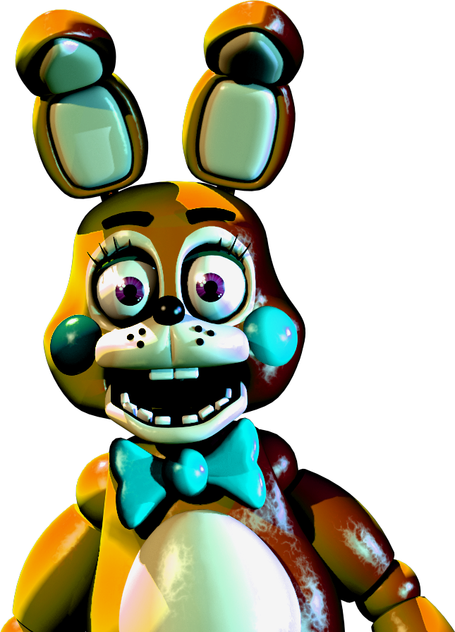 Five Nights At Freddy's 2 Five Nights At Freddy's 3 - Fnaf Golden Toy Bonnie (645x895)