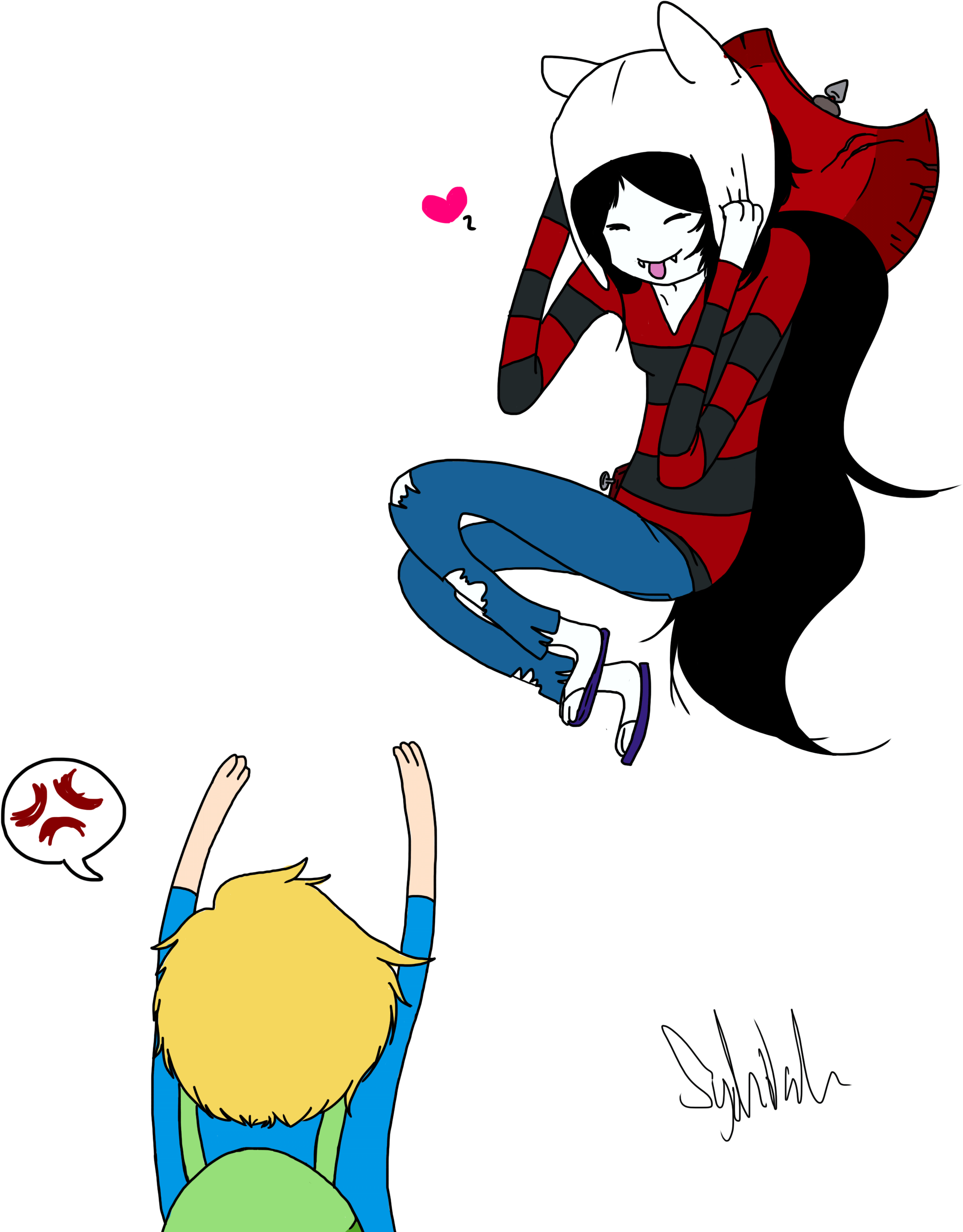 Fire Wolf Sleeping Adventure Time, Image Of Fire Wolf - Finn X Marceline (2400x3000)