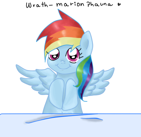 Wrath-marionphauna, Bed, Happy, Rainbow Dash, Safe, - Cartoon (472x457)