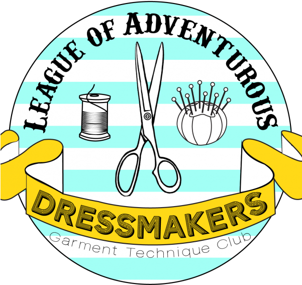 League Of Dressmakers Logo Stripes - Dressmaker (600x600)
