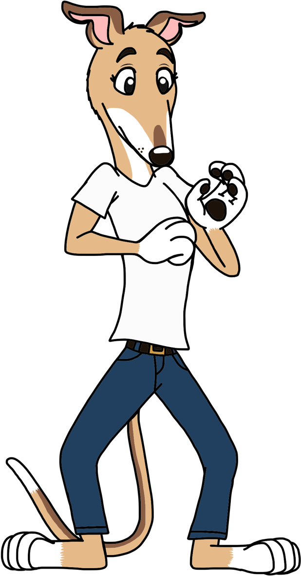 Meet My Fursona/oc, Tisbury The Greyhound - Greyhound Lines (1280x1280)