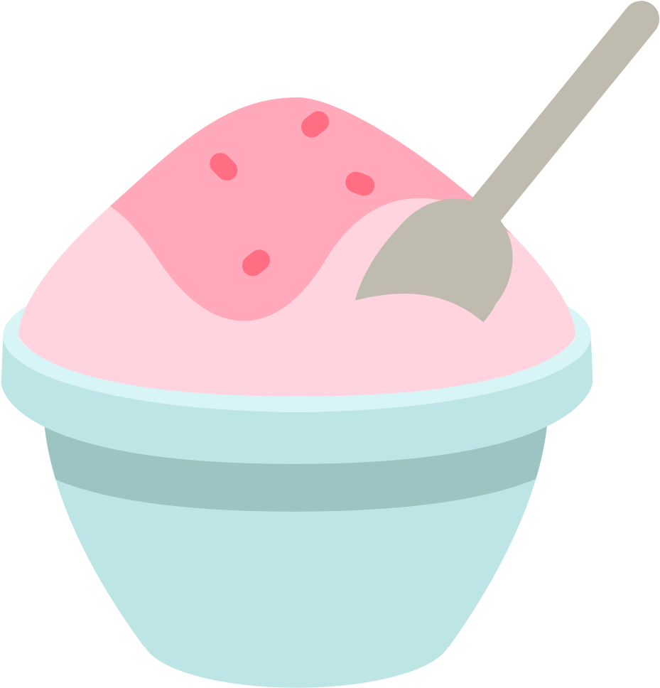 Pink Spoons Cliparts 18, Buy Clip Art - Shave Ice (1024x1024)