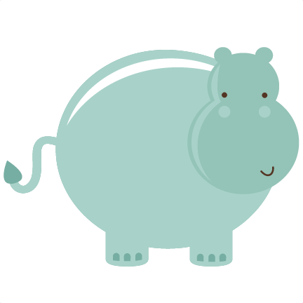 Cute Hippo Svg File For Scrapbooking Hippo Svg File - Hippopotamus (432x432)