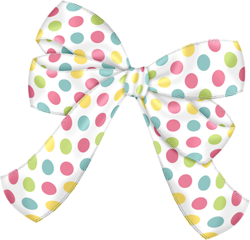 Ssam Cutiepatootie Bow4 - Polka Dot Ribbon Transparent Bow (500x480)