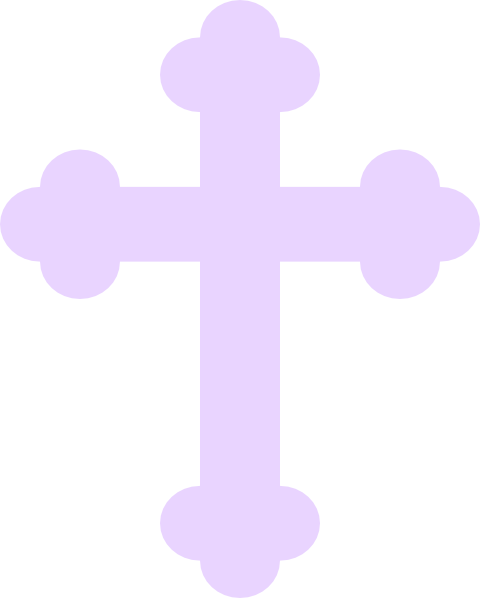 Purplw Baby Crossy Clip Art At Clker Com Vector Clip - Purple Cross Clipart Png (480x598)