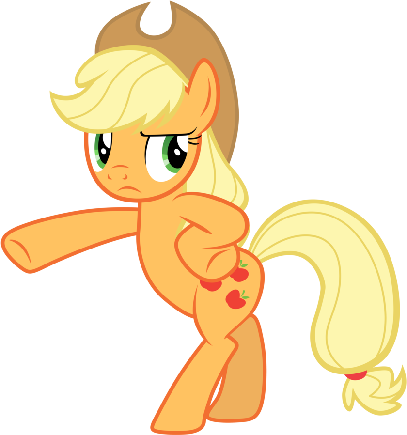 Applejack Finishes The Chicken Dance By Tardifice On - Applejack Chicken Dance (863x925)