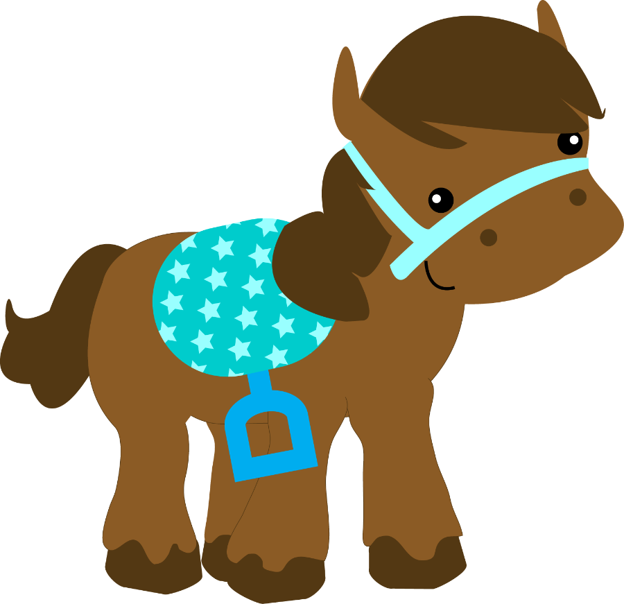 Cowboy E Cowgirl - Cavalo Cute Png (900x871)