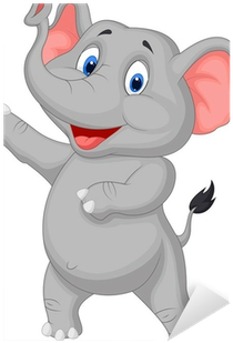 Funny Cartoon Elephant (400x400)
