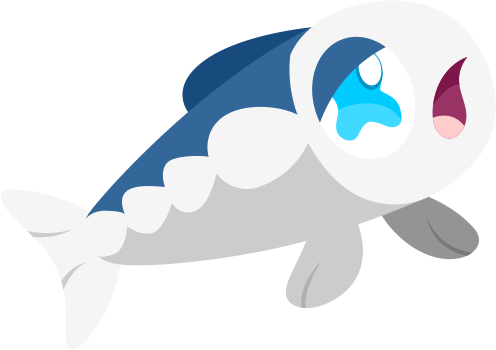 Image Result For Pokemon Moon Midnight Form Lycanroc - Wishiwashi Solo Form (496x350)