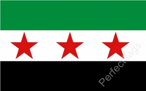 Syria 3 Stars - Syrian Revolution Flag Png (500x500)