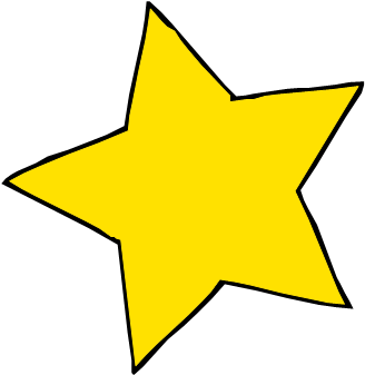 Star - Small Stars Yellow Transparent (420x428)