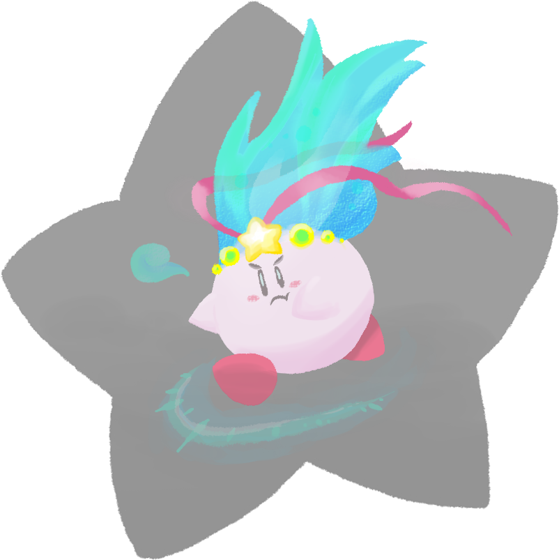 Blue Fire Kirby By Kirazy Blue Fire Kirby By Kirazy - Cockatiel (1040x980)