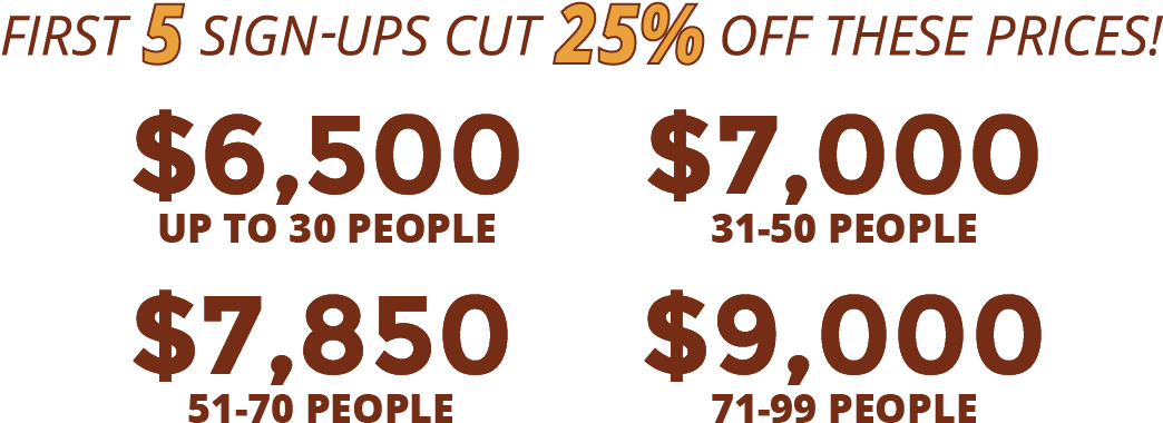 Energize And Engage Lrg Pricing - Poster (1055x426)