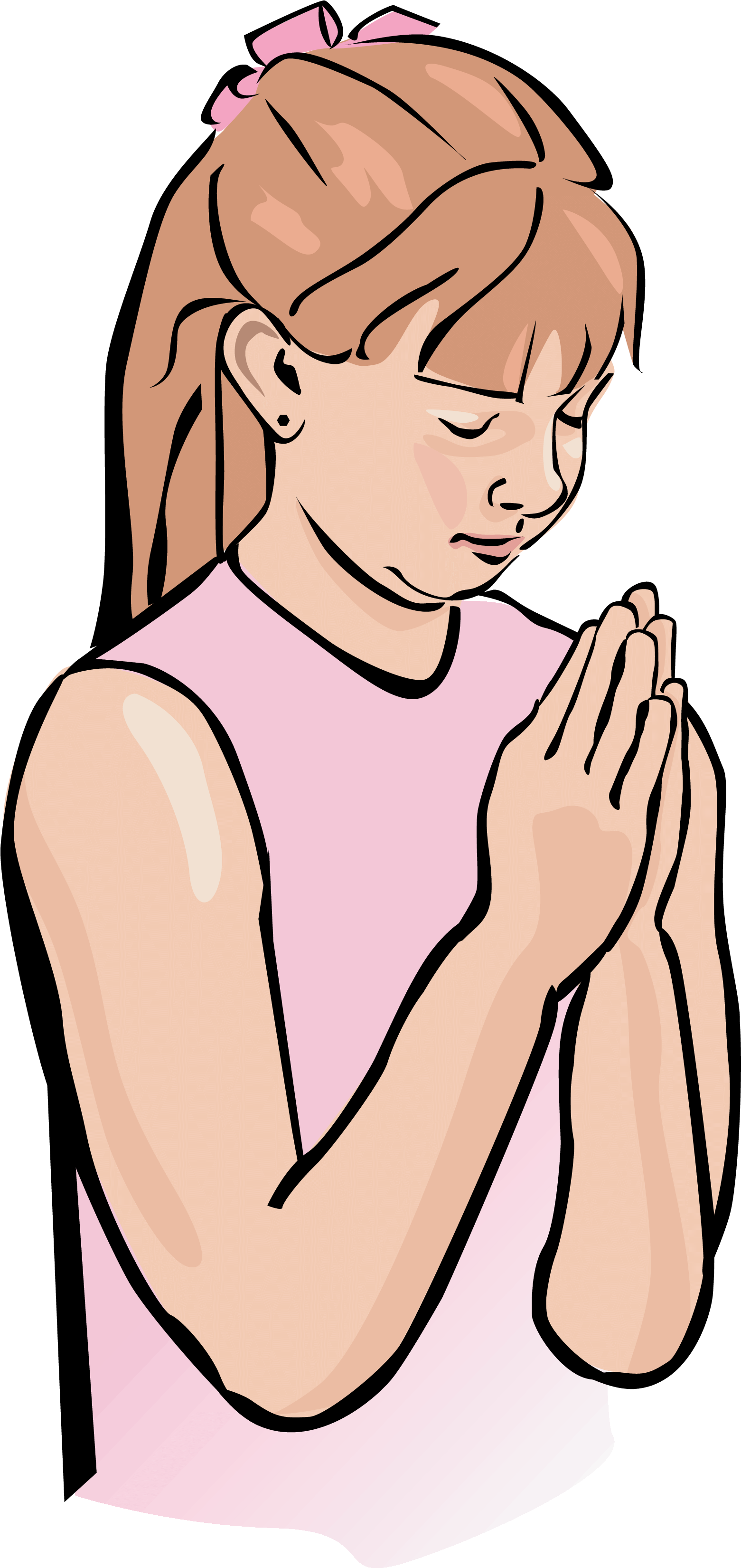 Child Prayer Clipart - Pray God Clip Art (1571x3300)