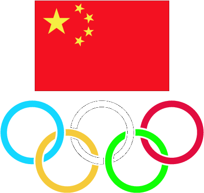 Chinese Olympic Committee - Olympic Rings (436x412)