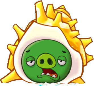 Angry Birds Fight - Monster Pig Angry Birds Fight (376x360)