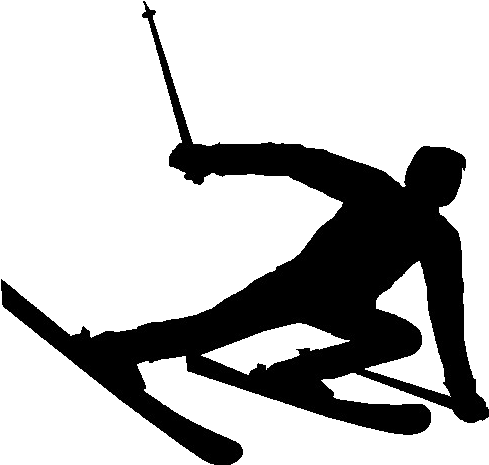 Ski Clipart Download - Skiing (540x540)