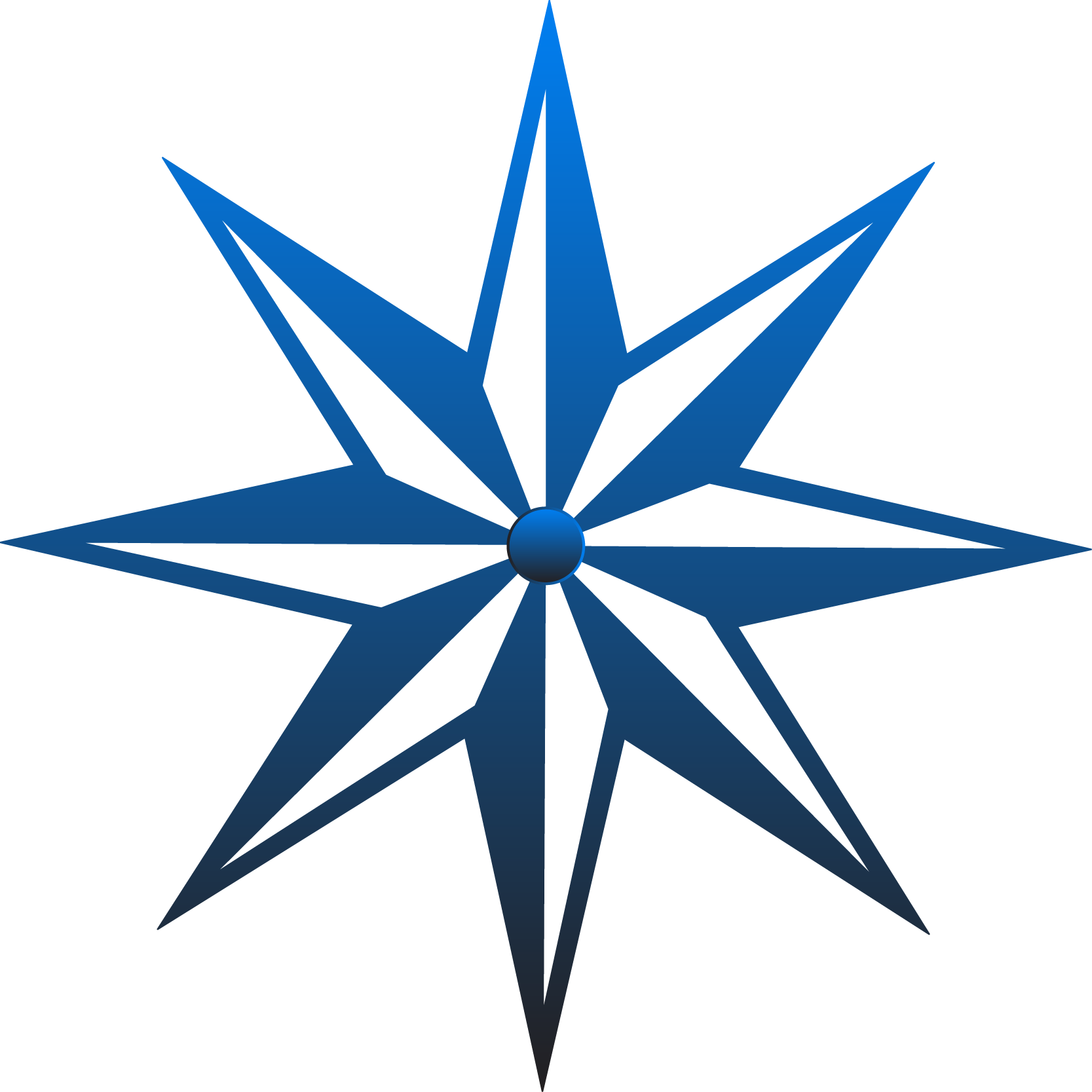 Links - Drawing Of A Compass Rose (1667x1667)