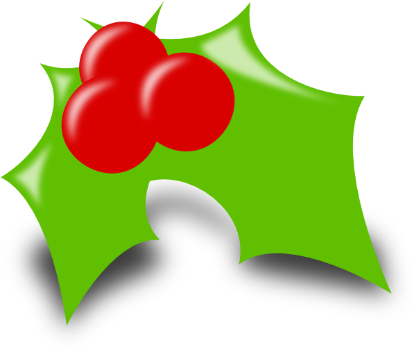 Holly Clip Art At Clker - Holly Png Cartoon (600x513)