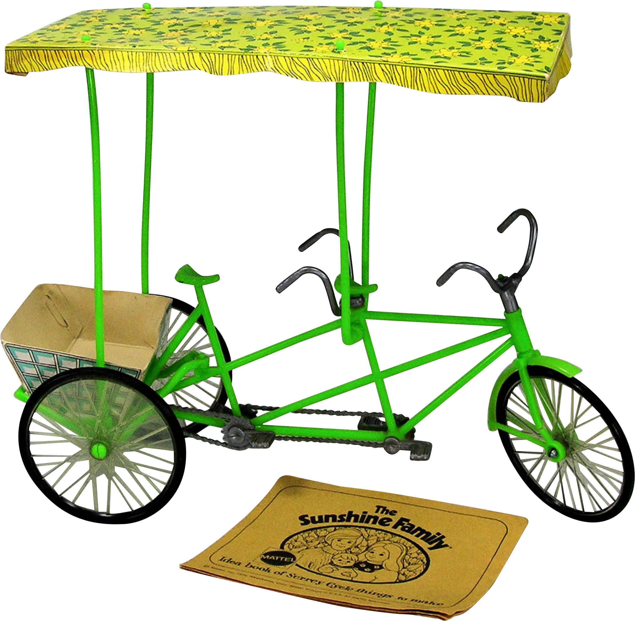 1974 Sunshine Family Surrey Tandem Bicycle With Canopy - Family (2027x2027)