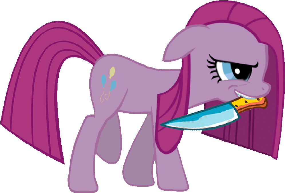 Invisibleguy-ponyman, Knife, Pinkamena Diane Pie, Pinkie - Characters From My Little Pony (1280x996)
