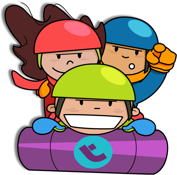 2014 - Kids Tobogganing Clipart (621x615)