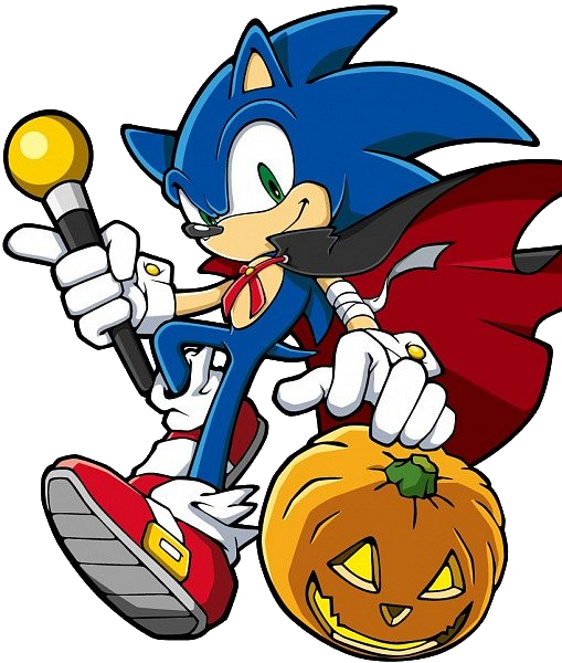 Hedgehog Clipart Halloween - Sonic The Hedgehog Halloween (509x600)