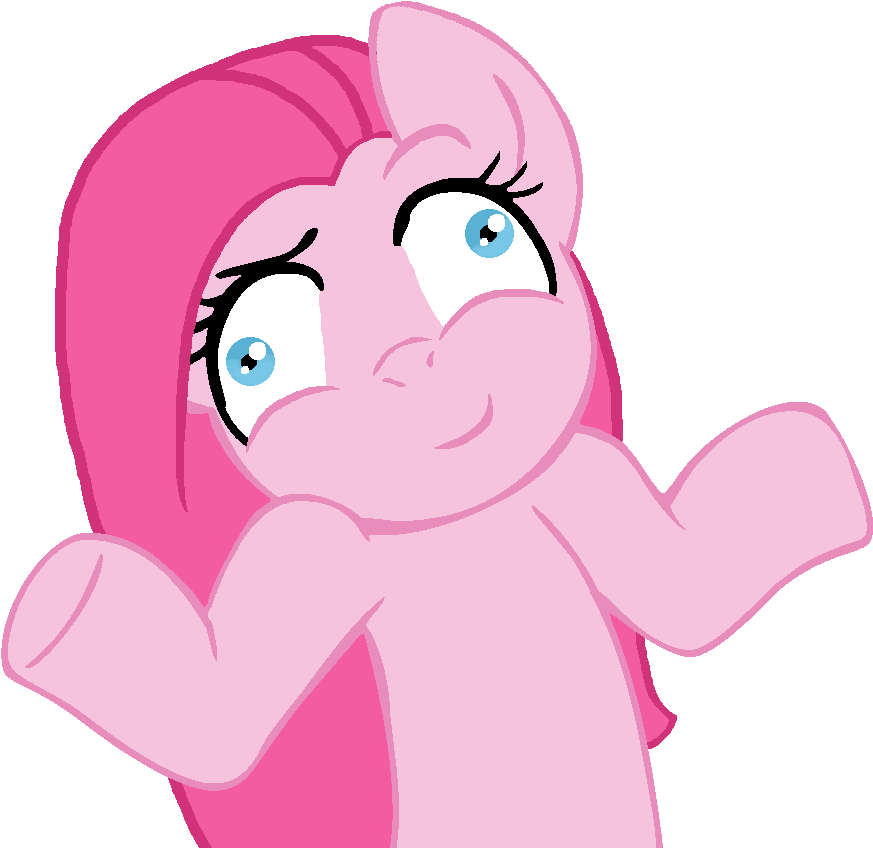 Shrug Pinkamena Diane Pie By Nobody Was - Pinkamena Diane Pie Png (945x945)