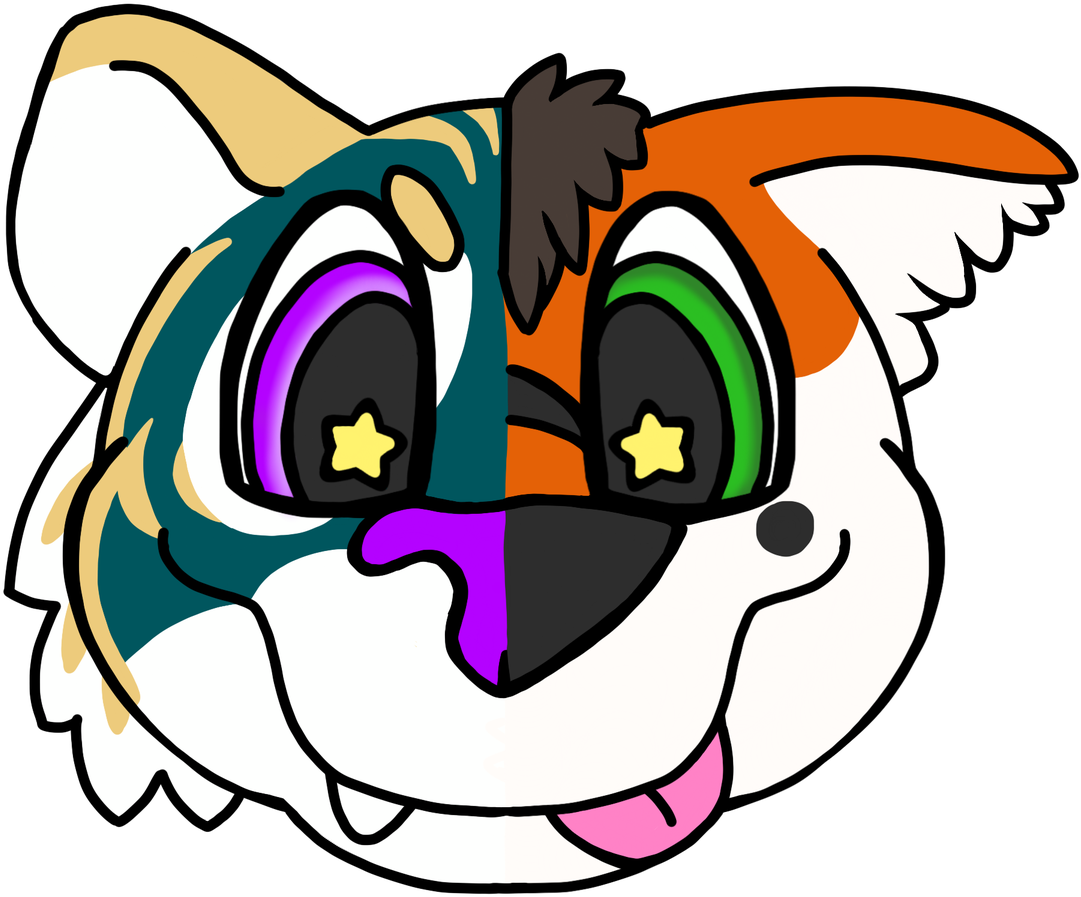 Just Drew These Cute Half Sona Faces For Myself And - Just Drew These Cute Half Sona Faces For Myself And (1200x1200)