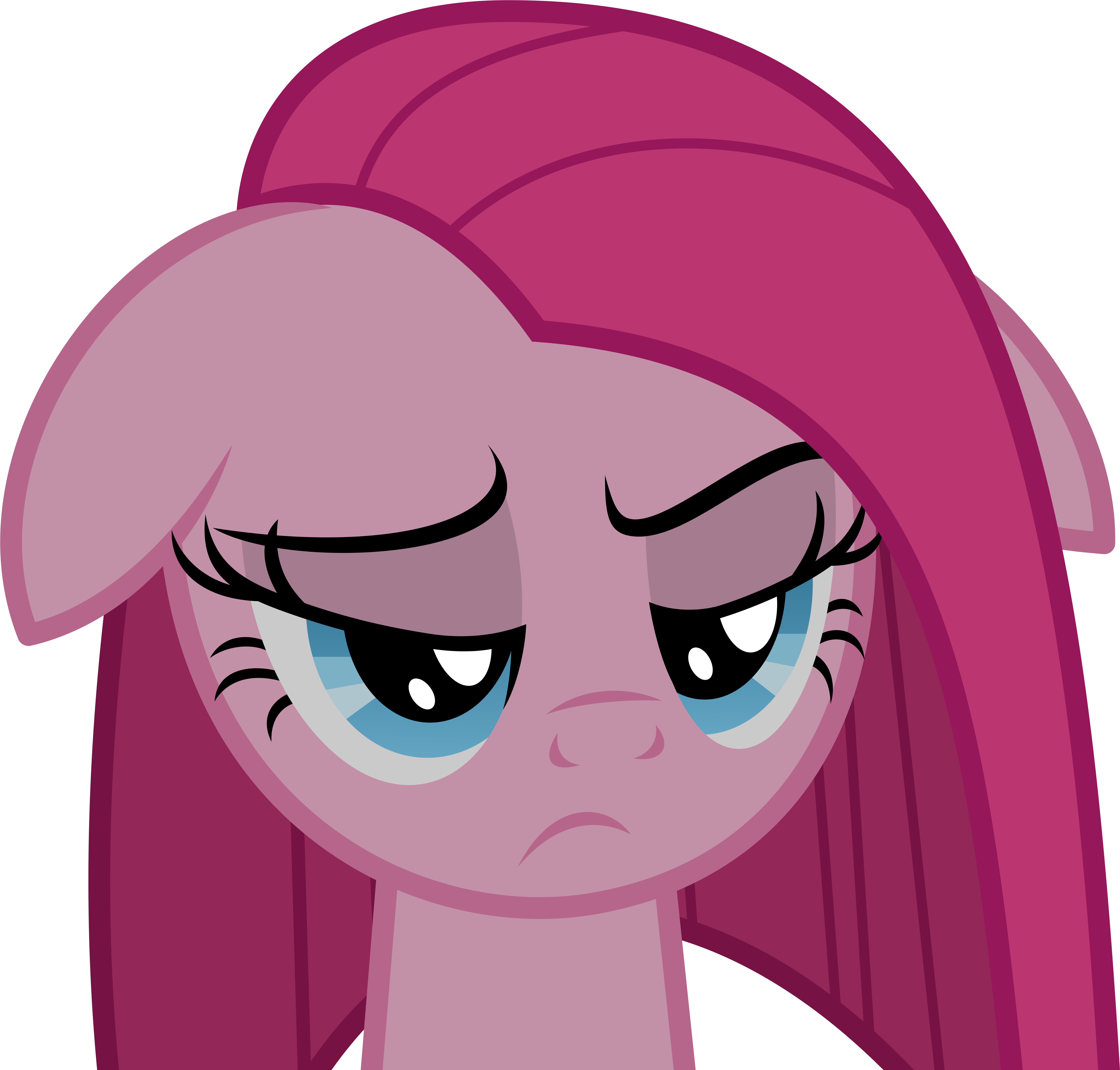 Pinkamena Diane Pie, Pinkie Pie, Safe, Simple Background, - Pinkamena Diane Pie Mad (6418x6000)